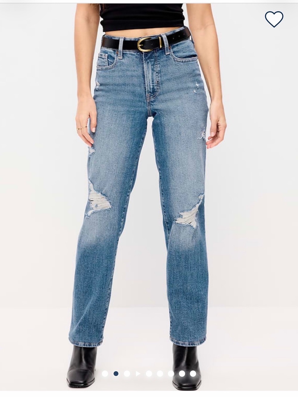 Old Navy OG Loose High-Rise Jeans - Medium Blue Denim 10